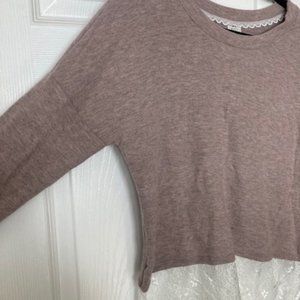 BRAND NEW w. TAGS Blouse with Lace Accents